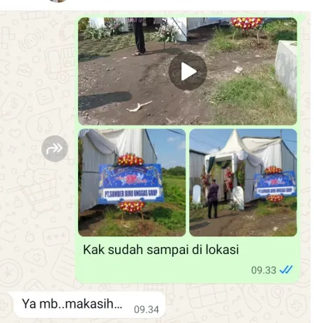 Pengiriman Karangan Bunga Penusupan Pangkah
