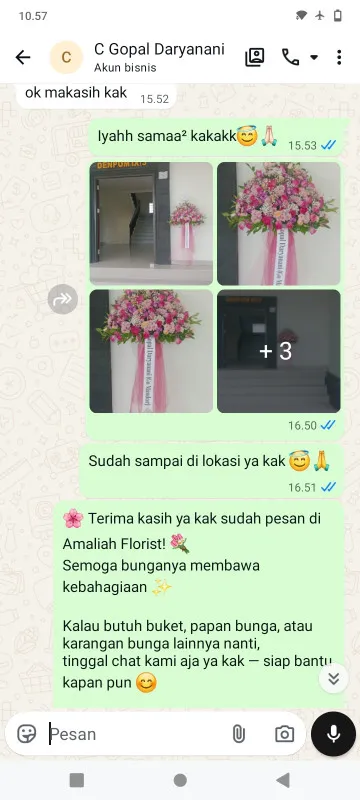 Pengiriman Karangan Bunga Penusupan Pangkah