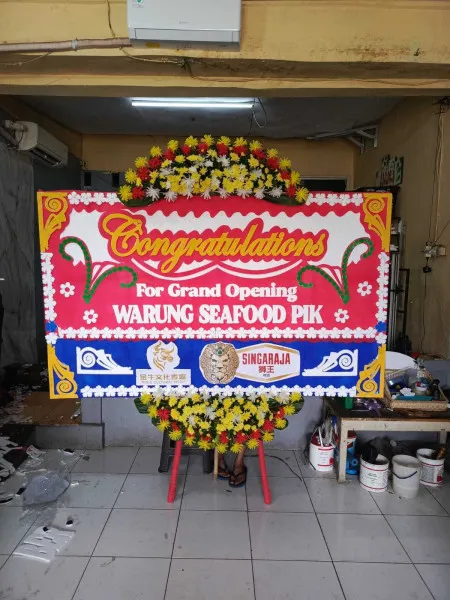 Papan Bunga Ucapan Selamat Penusupan Pangkah